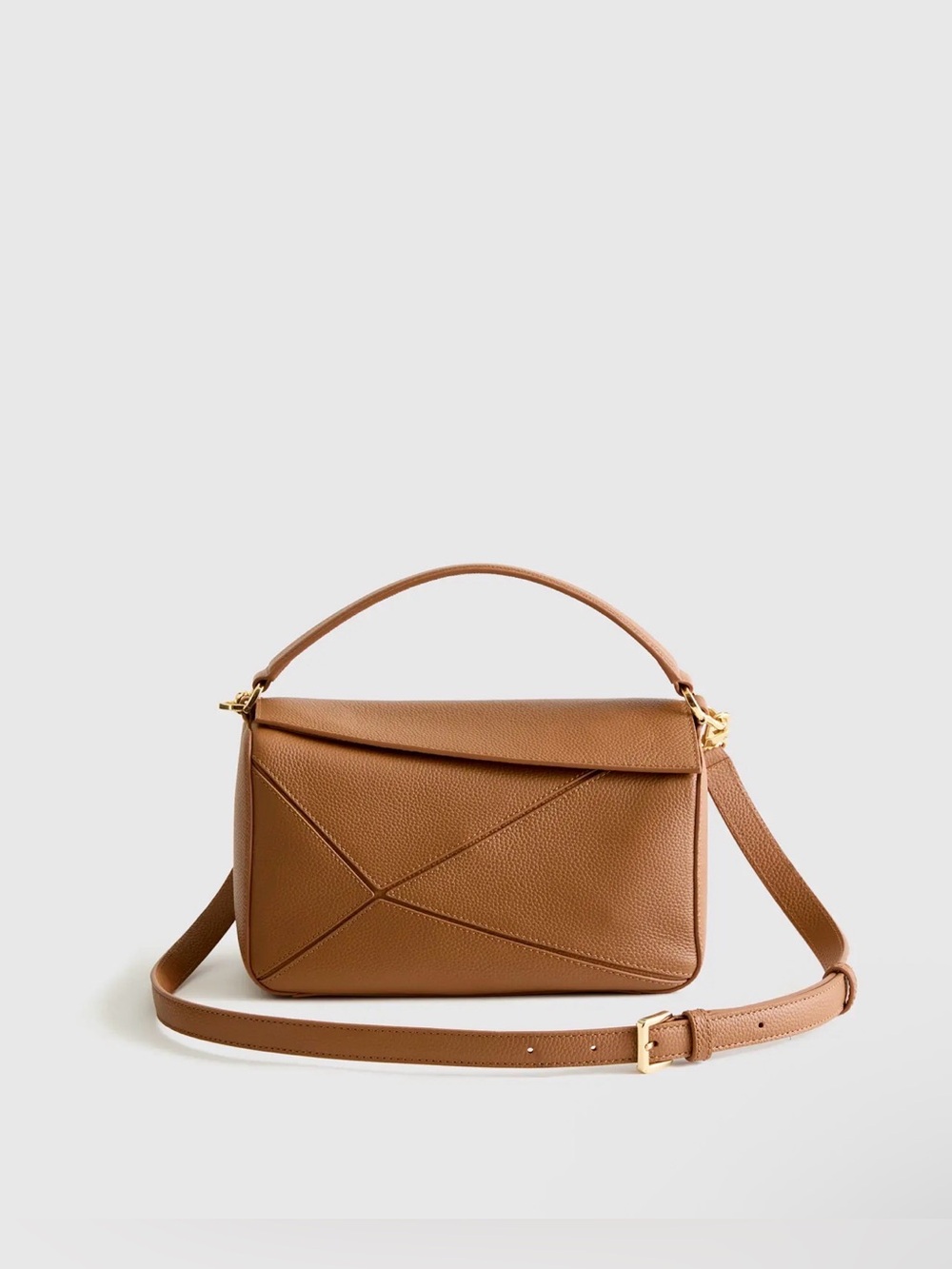 Quince Italian Leather Patchwork Crossbody